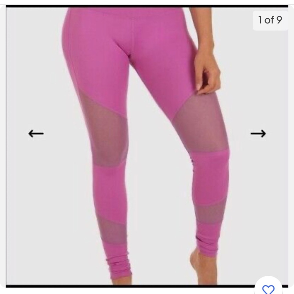 Mika Yogawear Highwaisted Mesh Panel Yoga Pants - Picture 3 of 3